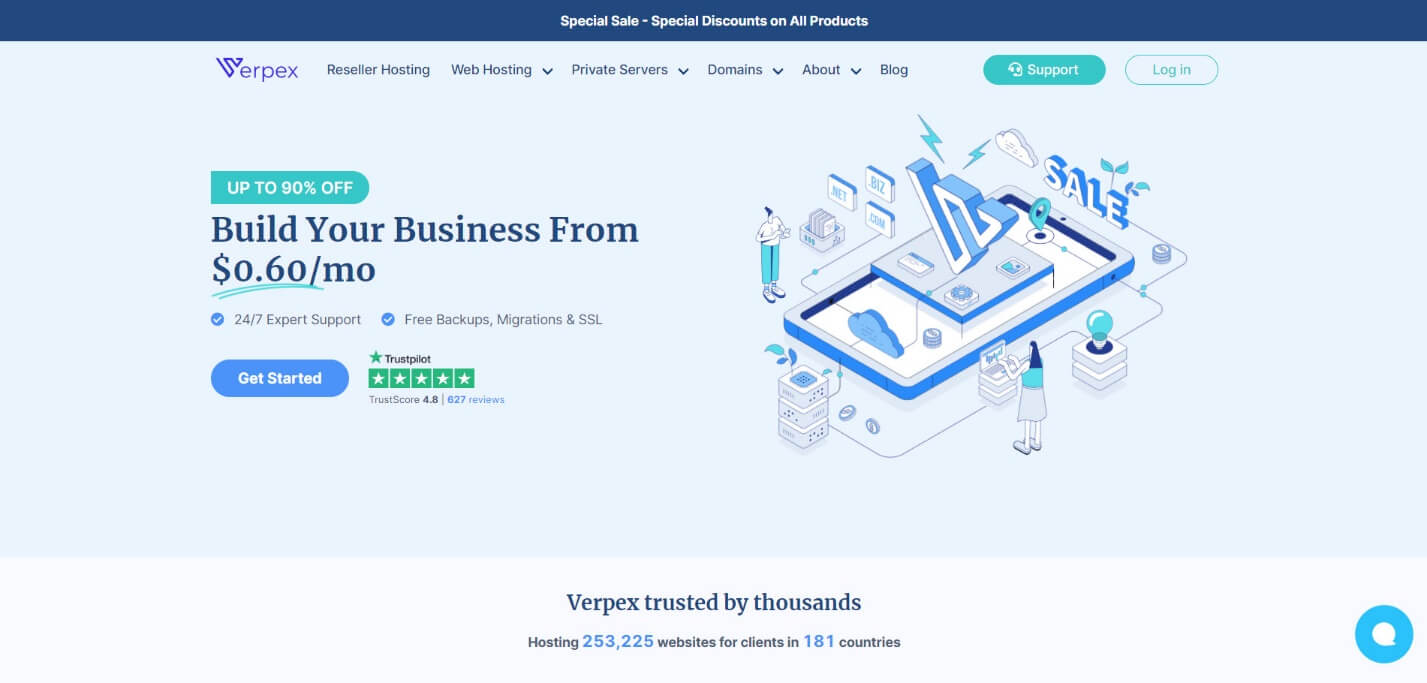 Verpex Hosting Features