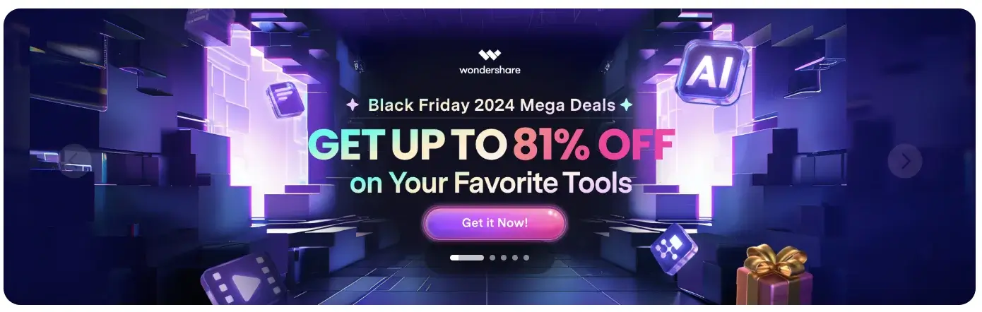 Wondershare Black Friday Sale